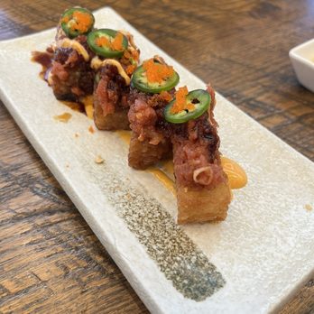 Chubby Sushi & Ramen - Crispy Rice With Spicy Tuna 4Pc - Sushi Bars Near Me - Brea, California