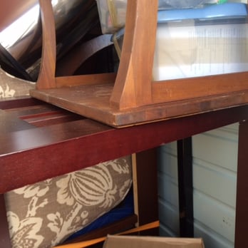 AK Movers - Wood on wood packing, and more of the disarray that greeted my Denver movers when they opened the container packed by AK Movers. - Movers Near Me - Rockville, Maryland