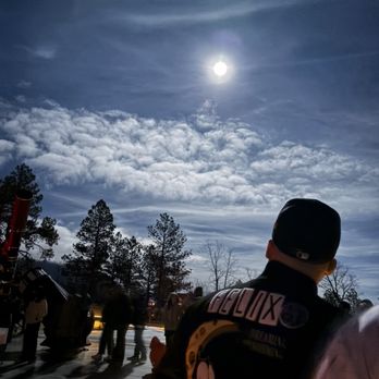 Lowell Observatory - Outside at night, waiting in line to look through a telescope - Observatories Near Me - Flagstaff, Arizona