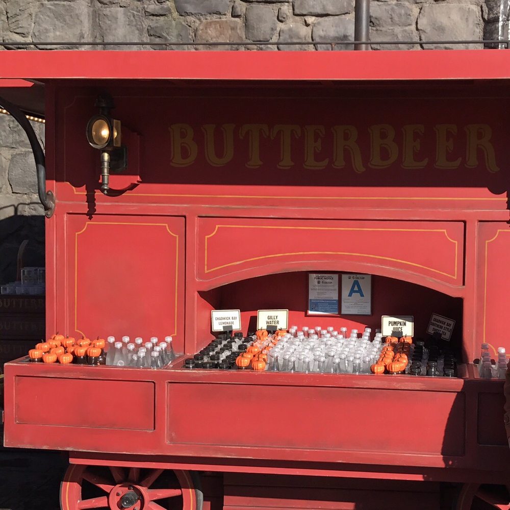 Hogsmeade - Look for the butter beer cart - Amusement Parks Near Me - Universal City, California