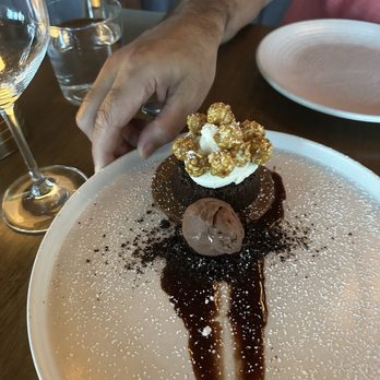 OLIVIA - Flourless chocolate cake with chocolate gelato - Italian Near Me - Tampa, Florida OLIVIA - Flourless chocolate cake with chocolate gelato - Italian Near Me - Tampa, Florida