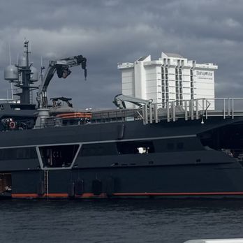 Riverfront Cruises - Super yacht Hodor. Yes, named after "Game of Thrones." They follow the mother yacht, providing maintenance, and also carrying their "toys" - Boating Near Me - Ft Lauderdale, Florida
