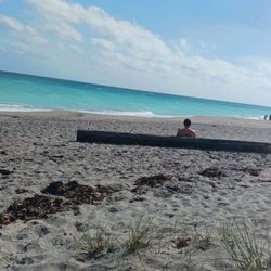 Jupiter Off - Leash Dog Beach - And some more of that beach except for that guy and that post