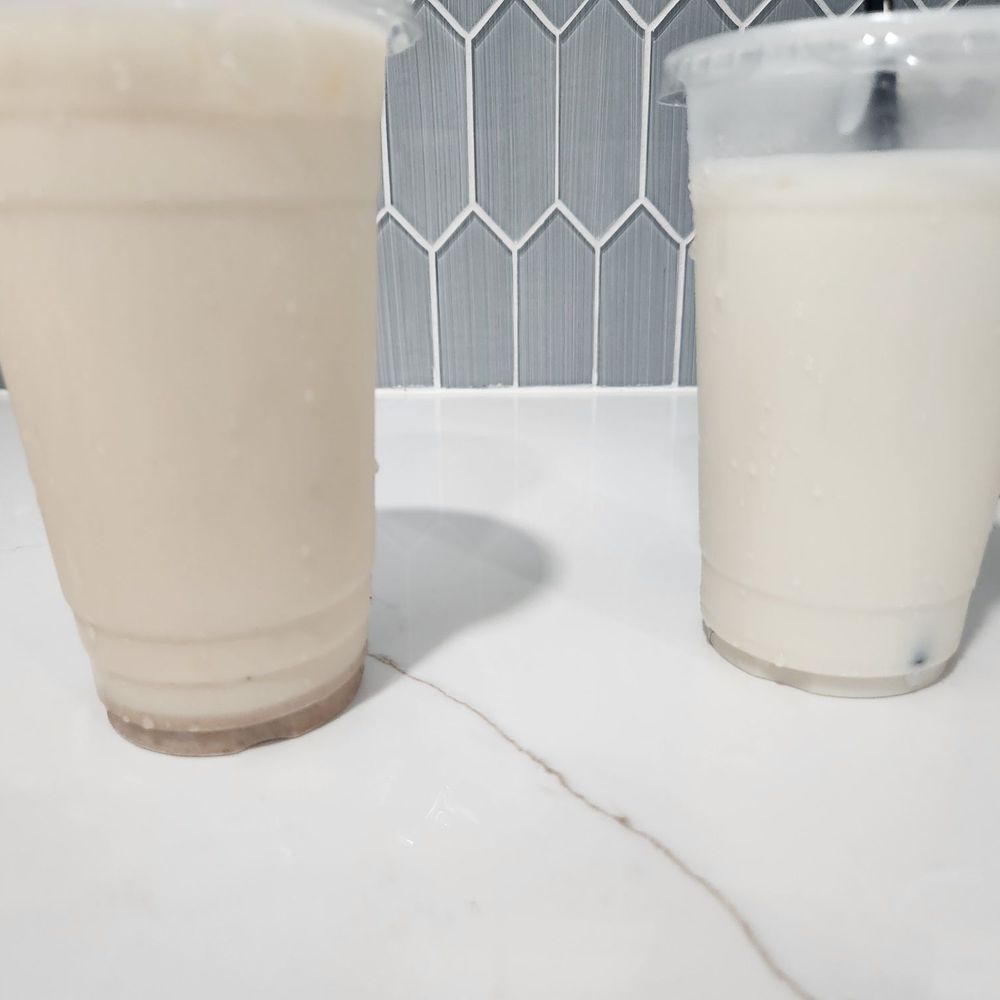 Birria Love - Their Horchata is on the right(white thick milky w/out cinnamon) - Mexican Near Me - Parkville, Maryland Birria Love - Their Horchata is on the right(white thick milky w/out cinnamon) - Mexican Near Me - Parkville, Maryland