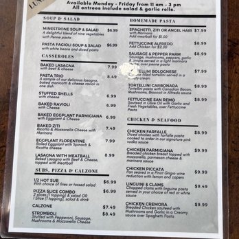 Tuscany Italian Bistro - Menu - Italian Near Me - Fort Worth, Texas