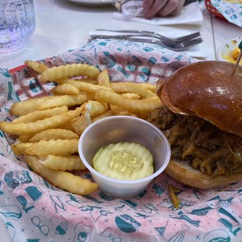Ed Debevic's - Eddie's BBQ pulled pork - Breakfast & Brunch Near Me - Chicago, Illinois Ed Debevic's - Eddie's BBQ pulled pork - Breakfast & Brunch Near Me - Chicago, Illinois