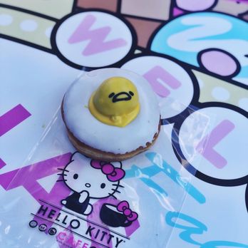 Hello Kitty Cafe - Gudetama donut - Desserts Near Me - Las Vegas, Nevada Hello Kitty Cafe - Gudetama donut - Desserts Near Me - Las Vegas, Nevada