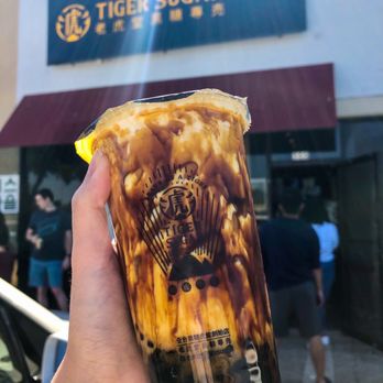 Tiger Sugar - "Signature" Black Sugar BobaPearl with Cream Mousse - Bubble Tea Near Me - Carrollton, Texas Tiger Sugar - "Signature" Black Sugar BobaPearl with Cream Mousse - Bubble Tea Near Me - Carrollton, Texas