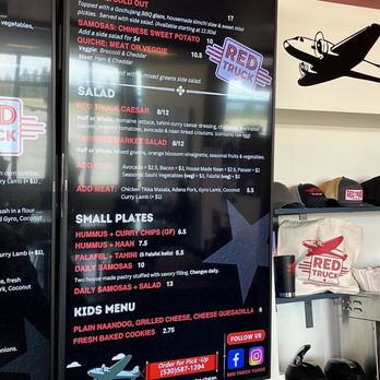 Red Truck  - Menu - Indian Near Me - Truckee, California