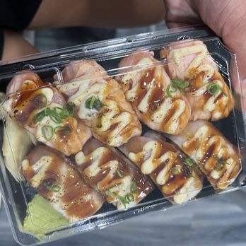 Jay's Sushi - # 36 Garlic Salmon and Garlic Hamachi - Sushi Bars Near Me - Honolulu, Hawaii Jay's Sushi - # 36 Garlic Salmon and Garlic Hamachi - Sushi Bars Near Me - Honolulu, Hawaii