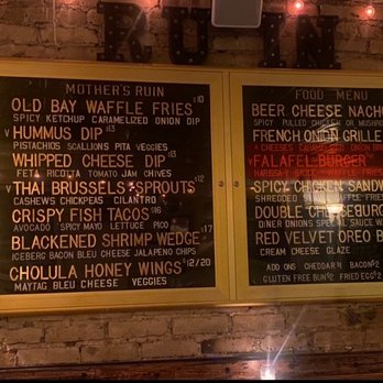 Mother’s Ruin - Menu - New American Near Me - Chicago, Illinois Mother’s Ruin - Menu - New American Near Me - Chicago, Illinois