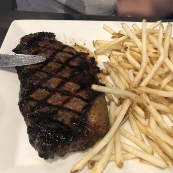 Nelson's - NY Strip Steak with frites. - Seafood Near Me - Dallas, Texas