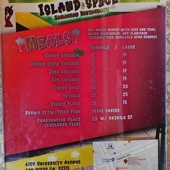 Island Spice - Caribbean Near Me - San Diego, California