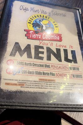 Menu photo 1 Tierra Colombia Somerdale, NJ Menu photo 1 Tierra Colombia Somerdale, NJ