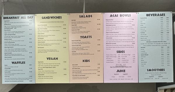 Menu photo 1 6 Avenue Caffe Los Angeles, CA Menu photo 1 6 Avenue Caffe Los Angeles, CA