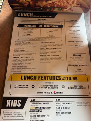 Menu photo 1 Buffalo Wild Wings Eatontown, NJ
