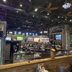 Randall Roadhouse - View of bar area with lots of tvs. Cool atmosphere.