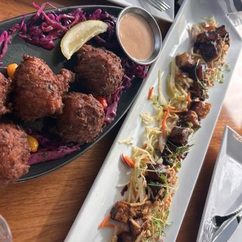 Papa Joe’s Waterfront - Conch puppies and pork belly burnt ends - Seafood Near Me - Islamorada, Florida Papa Joe’s Waterfront - Conch puppies and pork belly burnt ends - Seafood Near Me - Islamorada, Florida