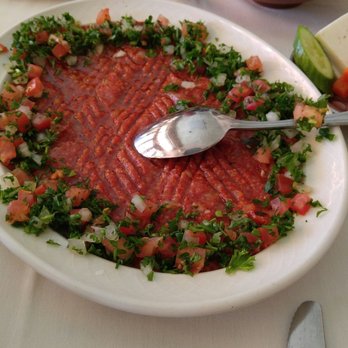 Carousel Restaurant - Chi-kofta Kind of like steak tar tar - Middle Eastern Near Me - Glendale, California