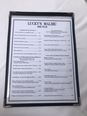 Menu photo 4 Lucky's - Malibu Malibu, CA