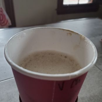 Reality Tuesday Cafe - After scooping out the 2 inches of foam, I was left with this tasteless chai. - Coffee & Tea Near Me - Park Hills, Kentucky