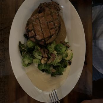 Eau Bistro W Fin Bar - Apple cider brined pork chop. - Seafood Near Me - Bowling Green, Kentucky Eau Bistro W Fin Bar - Apple cider brined pork chop. - Seafood Near Me - Bowling Green, Kentucky