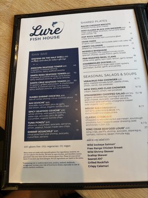 Menu photo 1 Lure Fish House Camarillo, CA Menu photo 1 Lure Fish House Camarillo, CA