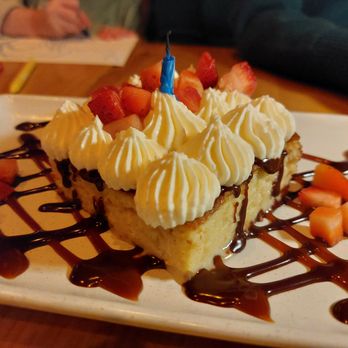 Stern and Bow - Almond Tres Leches Cake with Whipped Cream and Fresh Strawberries - Pizza Near Me - Closter, New Jersey