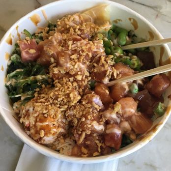 Poke' 123 - Medium poke bowl. - Poke Near Me - Coronado, California