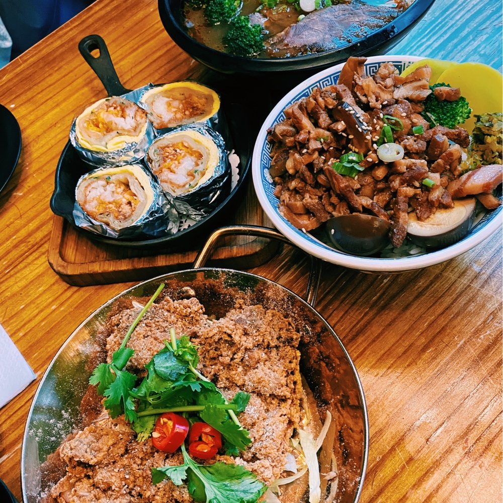 Mabu Generation - Chicken Cutlet, pork in rice, egg roll and meat with noodles - Taiwanese Near Me - Toronto, Ontario Mabu Generation - Chicken Cutlet, pork in rice, egg roll and meat with noodles - Taiwanese Near Me - Toronto, Ontario