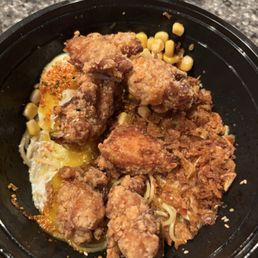 Make Build Your Own Ramen Bowl takeout! - chicken karaage, crispy onions, sweet corn, wavy noodles Make Build Your Own Ramen Bowl takeout! - chicken karaage, crispy onions, sweet corn, wavy noodles