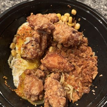Tamashii Ramen - Make Build Your Own Ramen Bowl takeout! - chicken karaage, crispy onions, sweet corn, wavy noodles - Ramen Near Me - Chicago, Illinois Tamashii Ramen - Make Build Your Own Ramen Bowl takeout! - chicken karaage, crispy onions, sweet corn, wavy noodles - Ramen Near Me - Chicago, Illinois