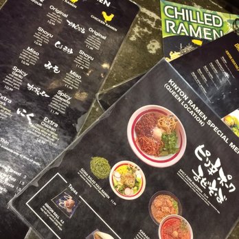 KINTON RAMEN QUEEN & SPADINA - Menu. Apparently the special menu is only on Monday? But waitress gave it to us. Didn't get. The price honoured though.. - Ramen Near Me - Toronto, Ontario KINTON RAMEN QUEEN & SPADINA - Menu. Apparently the special menu is only on Monday? But waitress gave it to us. Didn't get. The price honoured though.. - Ramen Near Me - Toronto, Ontario