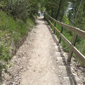 Lussier Hot Springs - Walkway down to the spring - Parks Near Me - Canal Flats, British Columbia