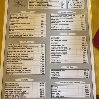 Cavour 21 - Menu - Trattorie Near Me - Genova, GE