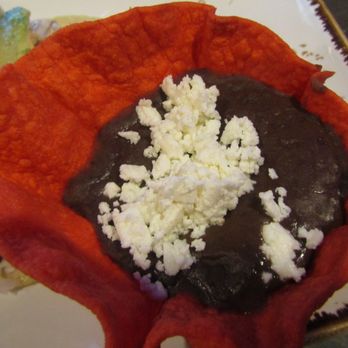 CIELO Mexican Restaurant - Black Beans in Red Fried Tortilla Shell - - Mexican Near Me - San Angelo, Texas CIELO Mexican Restaurant - Black Beans in Red Fried Tortilla Shell - - Mexican Near Me - San Angelo, Texas