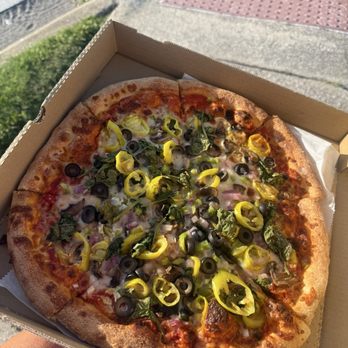 Shark Pit Bar & Grill - Veggie pizza - New American Near Me - Cocoa Beach, Florida Shark Pit Bar & Grill - Veggie pizza - New American Near Me - Cocoa Beach, Florida
