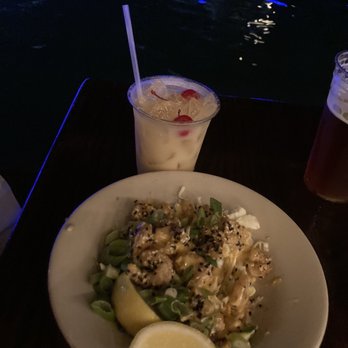 Island Fish - Kaboom shrimp and a painkiller. - Seafood Near Me - Marathon, Florida