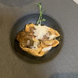 Wander New Mexico - 4 cheese tortellini with wild mushrooms, pancetta and a porcini Demi glacé