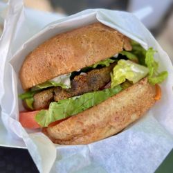 Sunflower Drive In - Vegan nut burger, so good! (instagram: jax.vegan.eats)