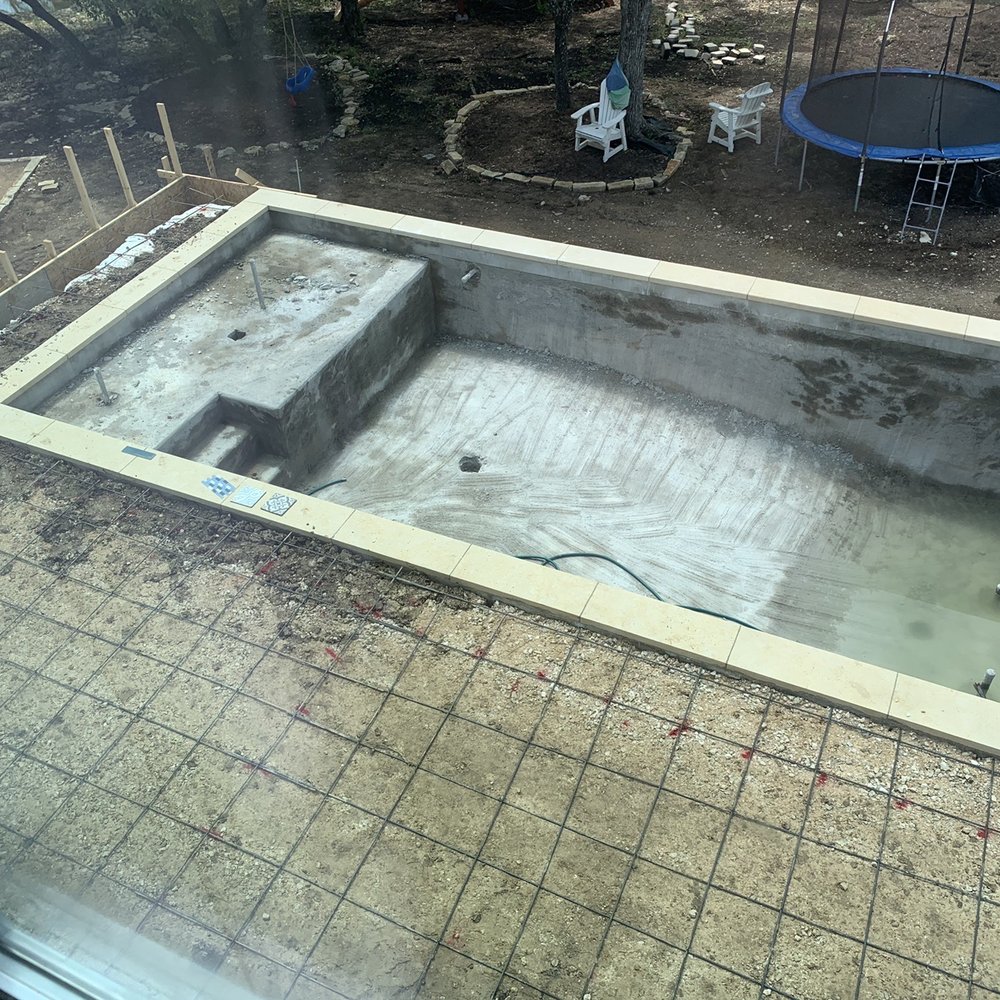 Dreamer Pools - Middle of construction after gnite phase - Swimming Pools Near Me