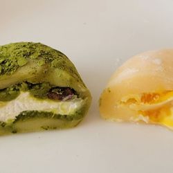 J Sweets - L: Green Tea; R: Double Mango