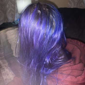 Hairpolice - This is the coloring she gave her. Some blue, some purple, all mixed up. - Hair Salons Near Me - Minneapolis, Minnesota Hairpolice - This is the coloring she gave her. Some blue, some purple, all mixed up. - Hair Salons Near Me - Minneapolis, Minnesota