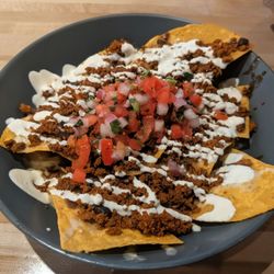 Nachos with Chorizo