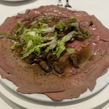 Assaggio - Kapolei - Hot carpaccio -- thinly sliced filet mignon in a mushroom butter sauce $23.90 - Italian Near Me - Kapolei, Hawaii Assaggio - Kapolei - Hot carpaccio -- thinly sliced filet mignon in a mushroom butter sauce $23.90 - Italian Near Me - Kapolei, Hawaii