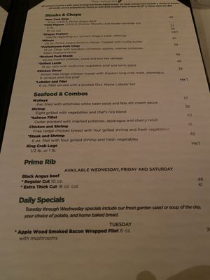 Menu photo 2 Delaney's Steak Seafood Wine Madison, WI