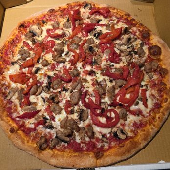 Uncle Rico's Pizza - Papa specialty w/ fresh mushrooms, sausage, and roasted peppers. - Pizza Near Me - Clifton Park, New York Uncle Rico's Pizza - Papa specialty w/ fresh mushrooms, sausage, and roasted peppers. - Pizza Near Me - Clifton Park, New York