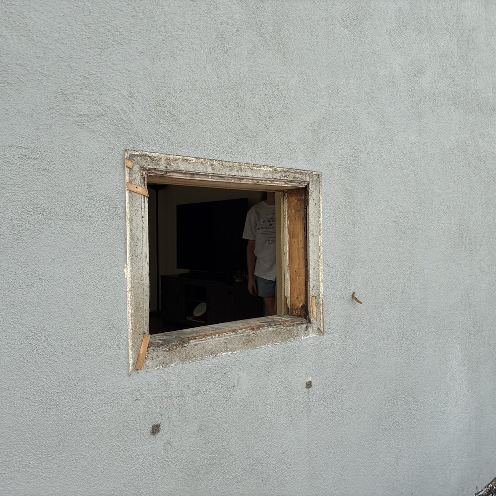 Carver's Plastering - Ac hole - Stucco Services Near Me