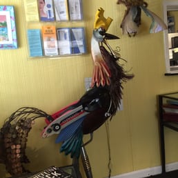 Awesome artistic creations in the waiting room!