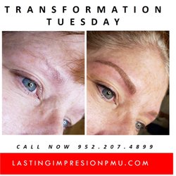 Lasting Impression - Before and after brows